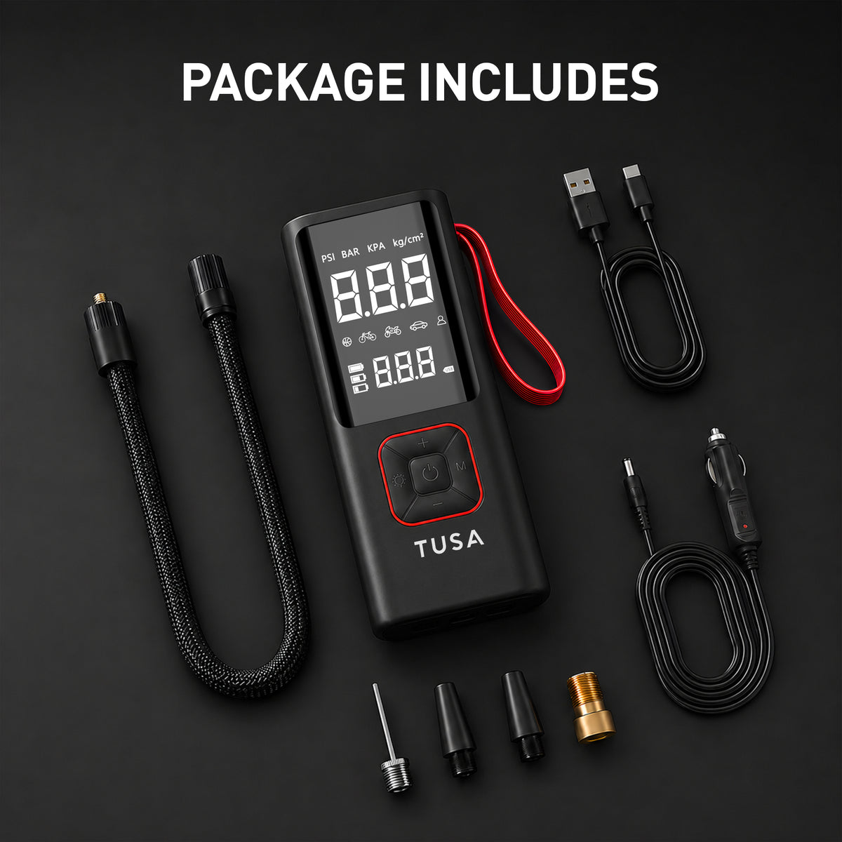 Red - package includes