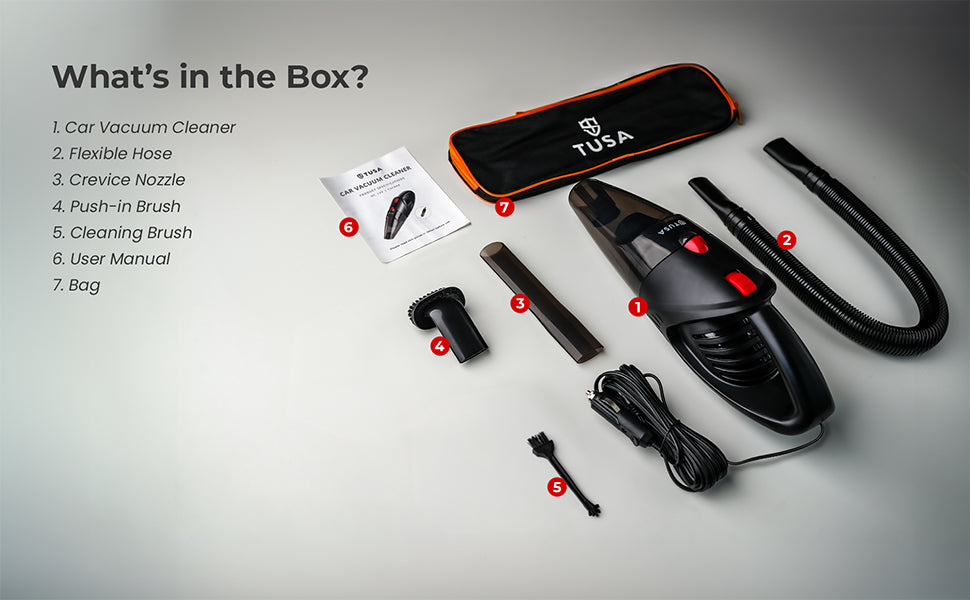 Red - TUSA car vacuum