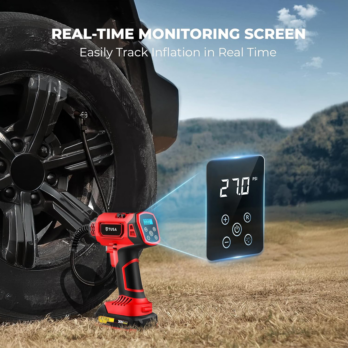 Storm Ultra Cordless Inflator- Red