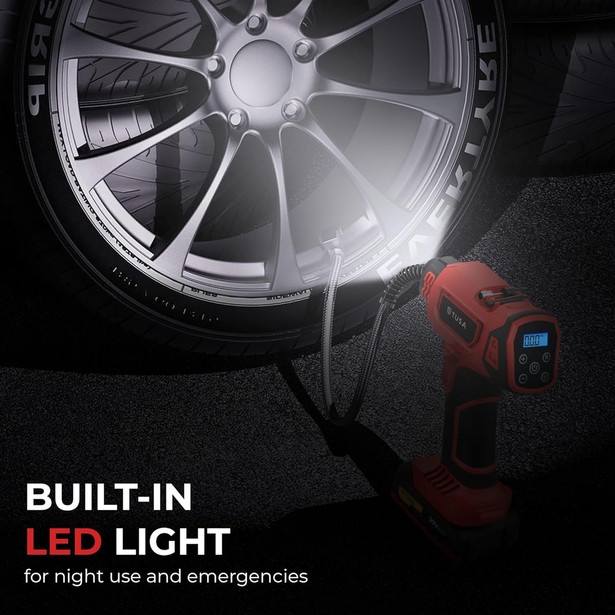 Storm Ultra Cordless Inflator- Red