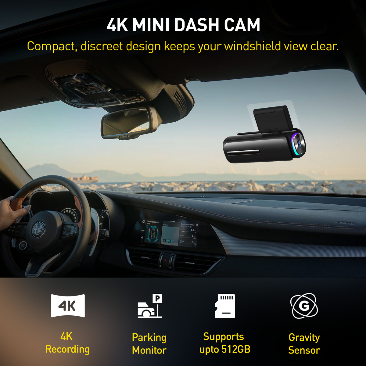 4K Dash Camera with Sony IMX675