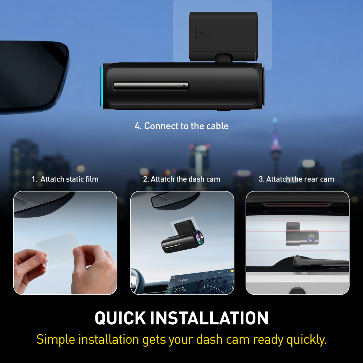 4K Dash Camera with Sony IMX675