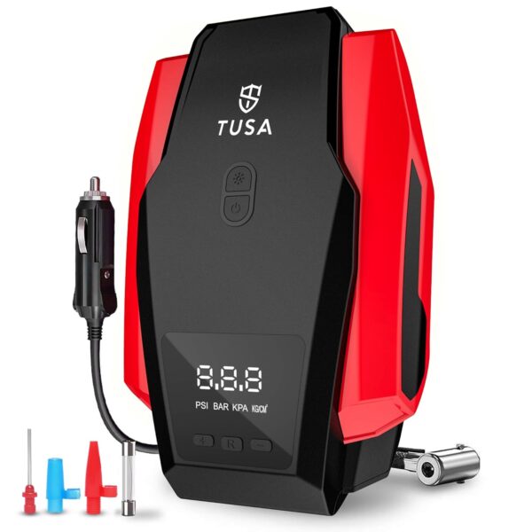 TUSA Tyre Inflator Red For Car