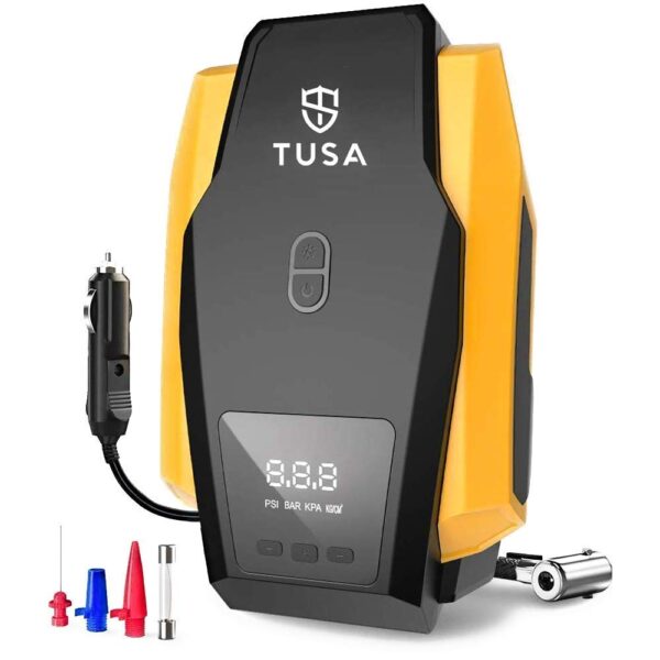 TUSA Tyre Inflator Yellow For Car